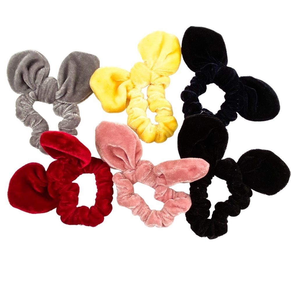 Lash Next Door Bow Scrunchie Summer Variety Hair Accessory Bundle Cute Coquette